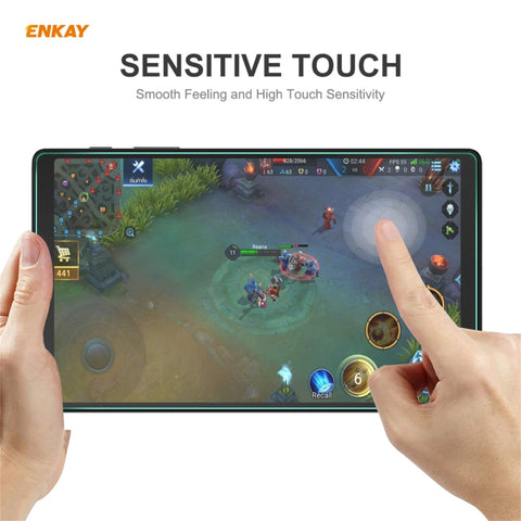 For Samsung Galaxy Tab A7 Lite 8.7 T220 / T225 ENKAY Hat-Prince 0.33mm 9H Surface Hardness 2.5D Explosion-proof Tempered Glass Protector Film, 1 PCS, 2 PCS