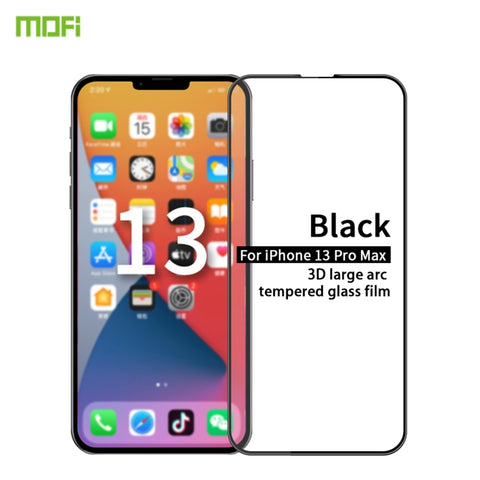 MOFI 9H 3D Explosion-proof Curved Screen Tempered Glass Film, For iPhone 13 / 13 Pro, For iPhone 13 Pro Max, For iPhone 13 mini
