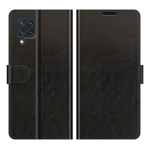 For Samsung Galaxy M32 R64 Texture Single Horizontal Flip Protective Case with Holder & Card Slots & Wallet& Photo Frame