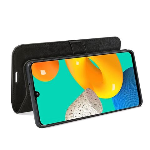 For Samsung Galaxy M32 R64 Texture Single Horizontal Flip Protective Case with Holder & Card Slots & Wallet& Photo Frame