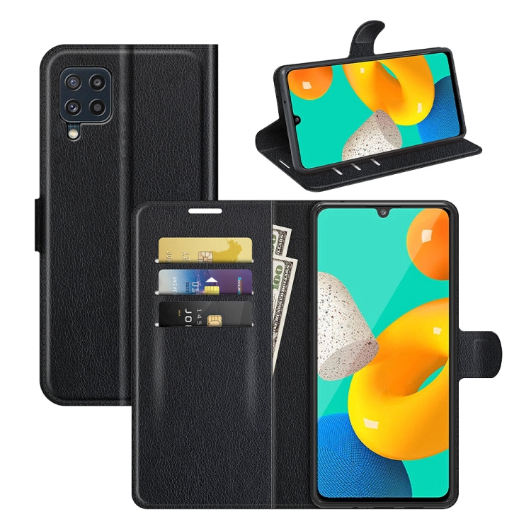 For Samsung Galaxy M32 Litchi Texture Horizontal Flip Protective Case with Holder & Card Slots & Wallet, For Galaxy M32