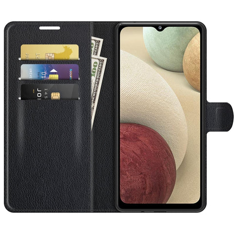 For Samsung Galaxy F12 / M12 Litchi Texture Horizontal Flip Protective Case with Holder & Card Slots & Wallet, For Galaxy F12 / M12