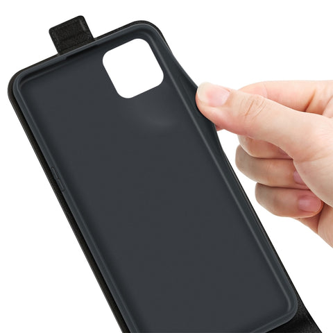 For Samsung Galaxy A22 5G R64 Texture Single Vertical Flip Leather Protective Case with Card Slots & Photo Frame, For Galaxy A22 5G