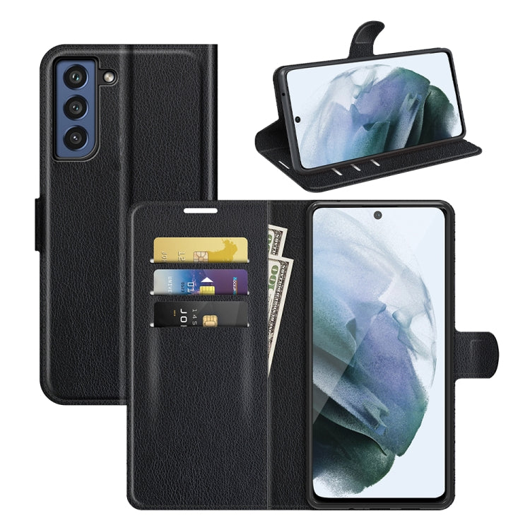 For Galaxy S21 FE Litchi Texture Horizontal Flip Protective Case with Holder & Card Slots & Wallet, For Galaxy S21 FE