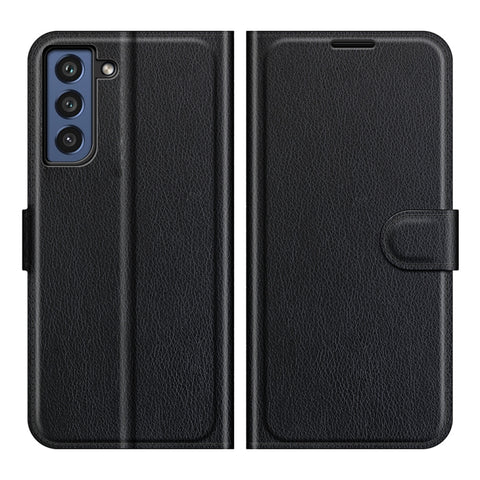 For Galaxy S21 FE Litchi Texture Horizontal Flip Protective Case with Holder & Card Slots & Wallet, For Galaxy S21 FE