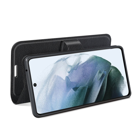 For Galaxy S21 FE Litchi Texture Horizontal Flip Protective Case with Holder & Card Slots & Wallet, For Galaxy S21 FE