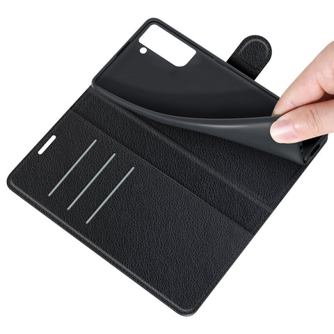 For Galaxy S21 FE Litchi Texture Horizontal Flip Protective Case with Holder & Card Slots & Wallet, For Galaxy S21 FE