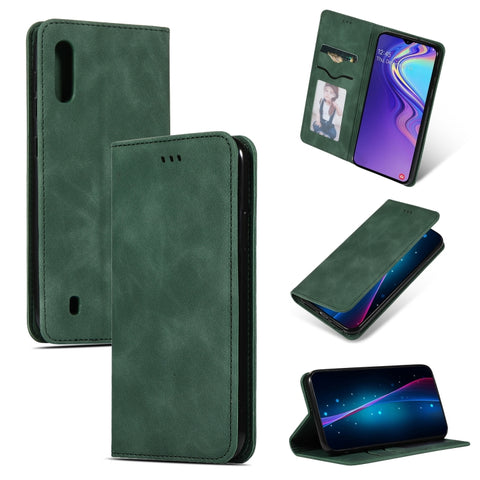 Retro Skin Feel Business Magnetic Horizontal Flip Leather Case for Samsung Galaxy M10三星, For Galaxy M10