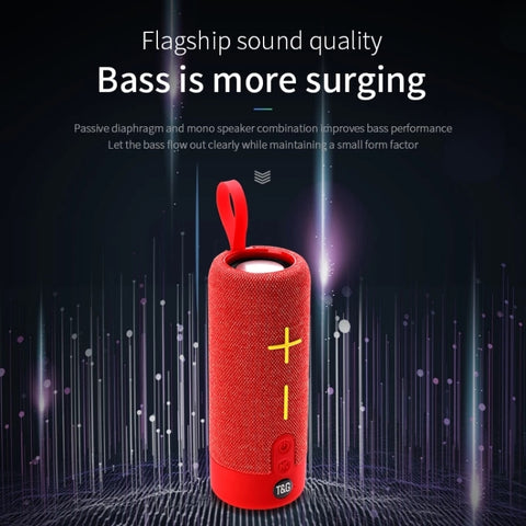 T&G TG619 Portable Bluetooth Wireless Speaker Waterproof Outdoor Bass Subwoofer Support AUX TF USB
