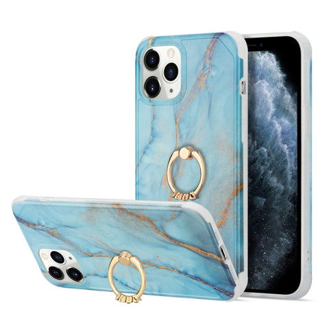 Four Corners Shocproof Flow Gold Marble IMD Back Cover Case with Metal Rhinestone Ring, For  iPhone 13 Pro Max, For  iPhone 13 Pro, For  iPhone 13, For iPhone 13 mini