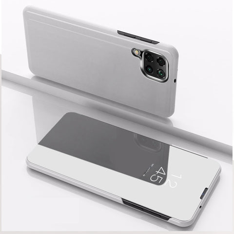 Plated Mirror Horizontal Flip Leather Case with Holder, For Samsung Galaxy A22 4G, For Samsung Galaxy A22 5G