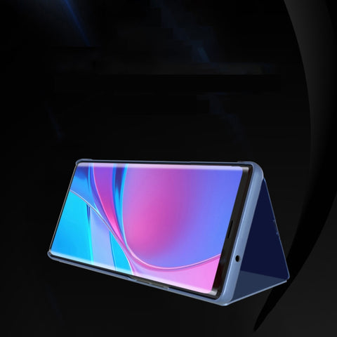 Plated Mirror Horizontal Flip Leather Case with Holder, For Samsung Galaxy A22 4G, For Samsung Galaxy A22 5G