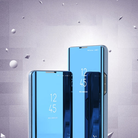 Plated Mirror Horizontal Flip Leather Case with Holder, For Samsung Galaxy A22 4G, For Samsung Galaxy A22 5G
