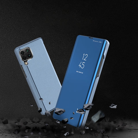 Plated Mirror Horizontal Flip Leather Case with Holder, For Samsung Galaxy A22 4G, For Samsung Galaxy A22 5G