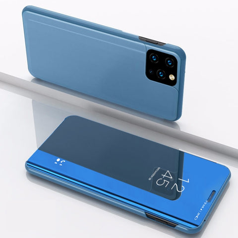 Plated Mirror Horizontal Flip Leather Case with Holder, For Samsung Galaxy A22 4G, For Samsung Galaxy A22 5G