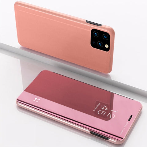 Plated Mirror Horizontal Flip Leather Case with Holder, For Samsung Galaxy A22 4G, For Samsung Galaxy A22 5G