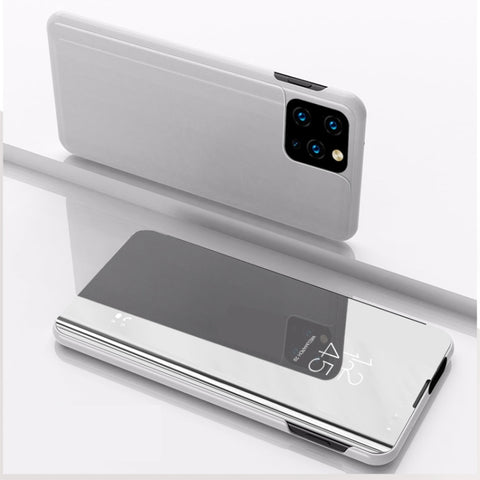 Plated Mirror Horizontal Flip Leather Case with Holder, For Samsung Galaxy A22 4G, For Samsung Galaxy A22 5G