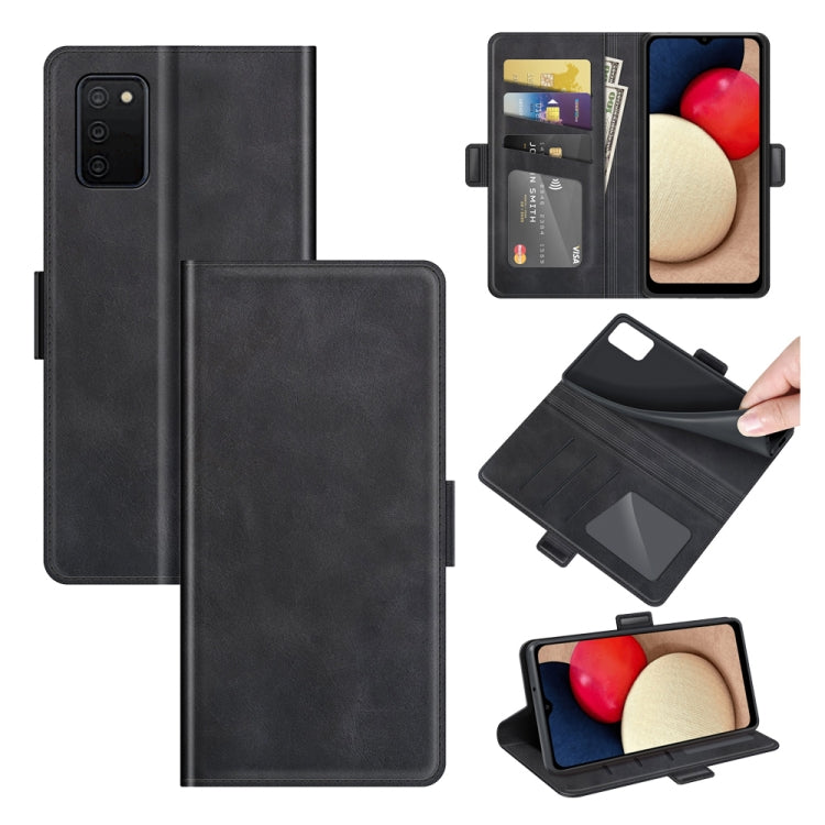 For Samsung Galaxy A03s 164mm EU Version Dual-side Magnetic Buckle Horizontal Flip Leather Case with Holder & Card Slots & Wallet, For Galaxy A03s 164mm EU Version, For Galaxy A03s 164mm