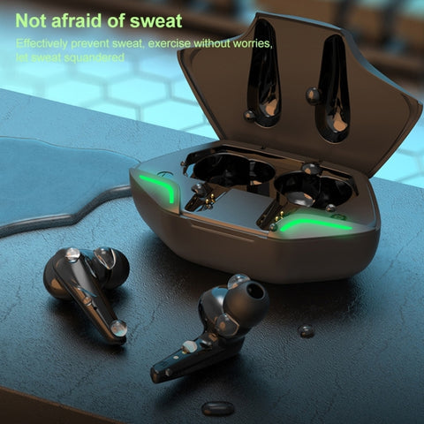 TWS-G11 Bluetooth 5.0 Low Latency TWS Stereo Gaming Earphone with Cool LED