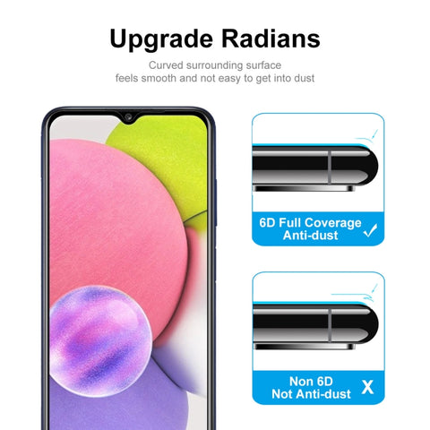 ENKAY Hat-Prince Full Glue Tempered Glass 6D Full Coverage Anti-scratch Protector, For Samsung Galaxy A03s 164mm(1pc), For Samsung Galaxy A03s 166mm(1pc), For Samsung Galaxy A22 4G(1pc), For Samsung Galaxy A22 5G(1pc), For Samsung Galaxy A32 4G(1pc)   ...