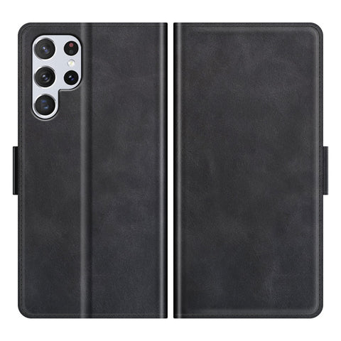 For Samsung Galaxy S22 Ultra 5G Dual-side Magnetic Buckle Horizontal Flip Leather Case with Holder & Card Slots & Wallet, For Samsung Galaxy S22 Ultra 5G