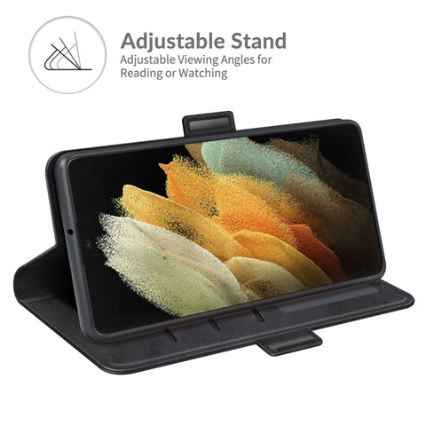 For Samsung Galaxy S22 Ultra 5G Dual-side Magnetic Buckle Horizontal Flip Leather Case with Holder & Card Slots & Wallet, For Samsung Galaxy S22 Ultra 5G