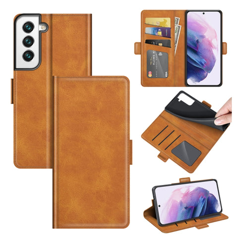 For Samsung Galaxy S22+ 5G Dual-side Magnetic Buckle Horizontal Flip Leather Case with Holder & Card Slots & Wallet, For Samsung Galaxy S22+ 5G