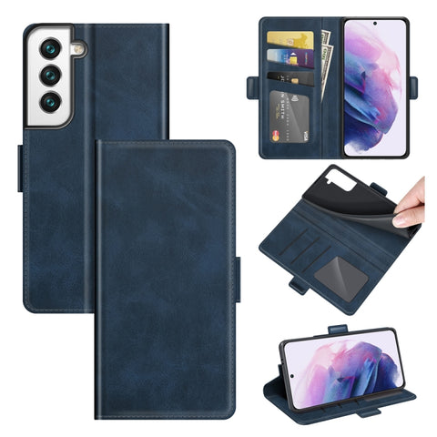 For Samsung Galaxy S22+ 5G Dual-side Magnetic Buckle Horizontal Flip Leather Case with Holder & Card Slots & Wallet, For Samsung Galaxy S22+ 5G
