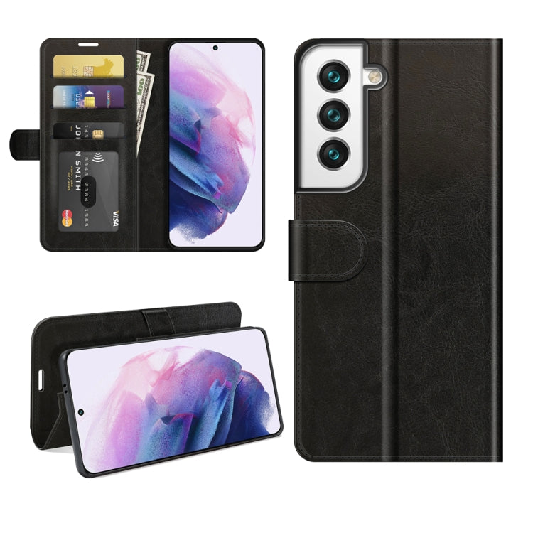 For Samsung Galaxy S22+ 5G R64 Texture Single Horizontal Flip Protective Case with Holder & Card Slots & Wallet& Photo Frame, For Samsung Galaxy S22+ 5G