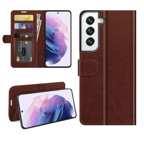 For Samsung Galaxy S22+ 5G R64 Texture Single Horizontal Flip Protective Case with Holder & Card Slots & Wallet& Photo Frame, For Samsung Galaxy S22+ 5G