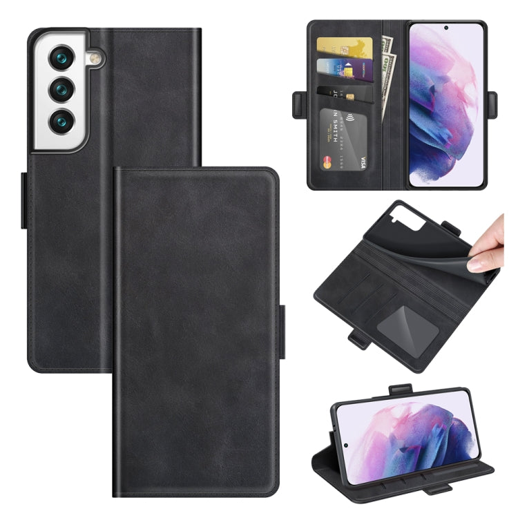 For Samsung Galaxy S22 5G Dual-side Magnetic Buckle Horizontal Flip Leather Case with Holder & Card Slots & Wallet, For Samsung Galaxy S22 5G