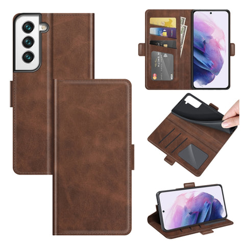 For Samsung Galaxy S22 5G Dual-side Magnetic Buckle Horizontal Flip Leather Case with Holder & Card Slots & Wallet, For Samsung Galaxy S22 5G