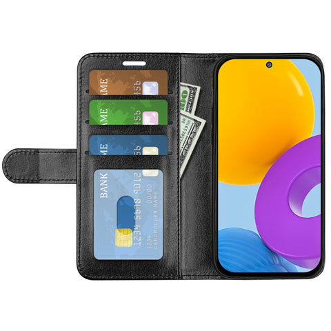 For Samsung Galaxy M52 5G R64 Texture Single Horizontal Flip Protective Case with Holder & Card Slots & Wallet & Photo Frame, For Samsung Galaxy M52 5G