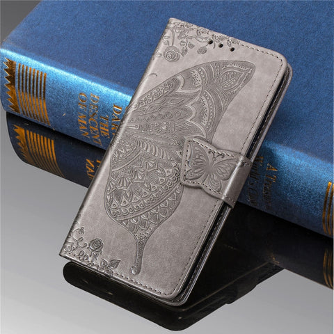 Butterfly Love Flowers Embossing Horizontal Flip Leather Case For Samsung J2 PRIME G530 with Holder & Card Slots & Wallet & Lanyard, For Galaxy J2 Prime