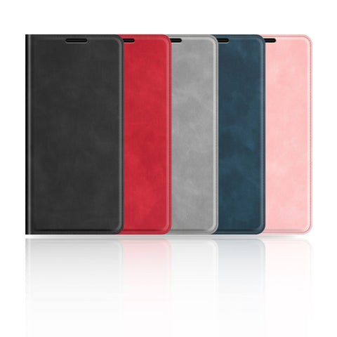For Samsung Galaxy A03 Core Retro-skin Magnetic Leather Case, Black, Grey, Dark Blue, Pink, Red