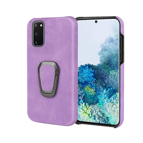 Ring Holder PU Phone Case For Samsung Galaxy S20, For Samsung Galaxy S20