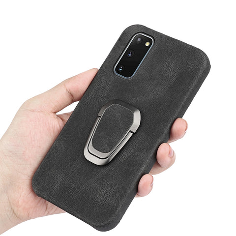 Ring Holder PU Phone Case For Samsung Galaxy S20, For Samsung Galaxy S20