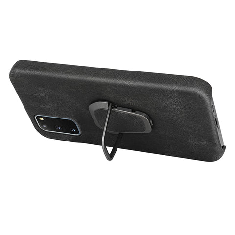 Ring Holder PU Phone Case For Samsung Galaxy S20, For Samsung Galaxy S20