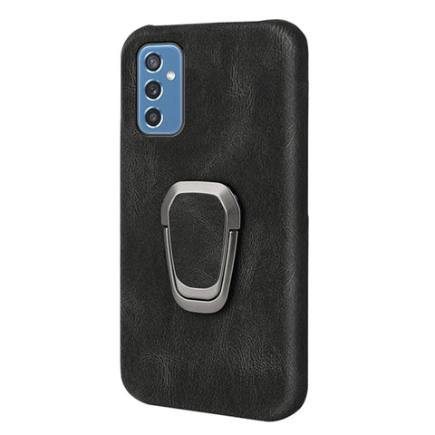 Ring Holder PU Phone Case For Samsung Galaxy M52 5G, For Samsung Galaxy M52 5G