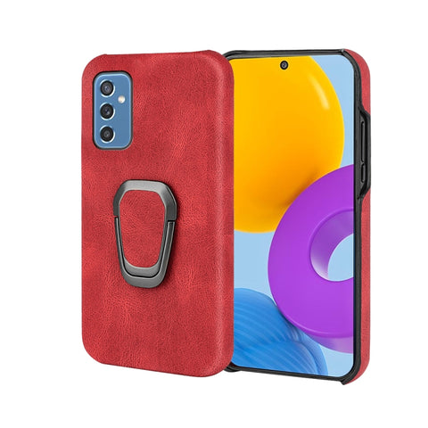 Ring Holder PU Phone Case For Samsung Galaxy M52 5G, For Samsung Galaxy M52 5G
