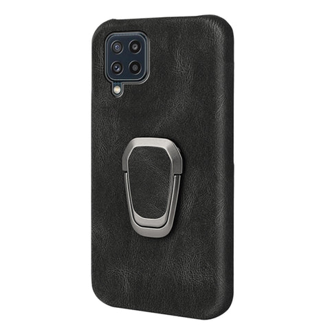 Ring Holder PU Phone Case For Samsung Galaxy M32, For Samsung Galaxy M32