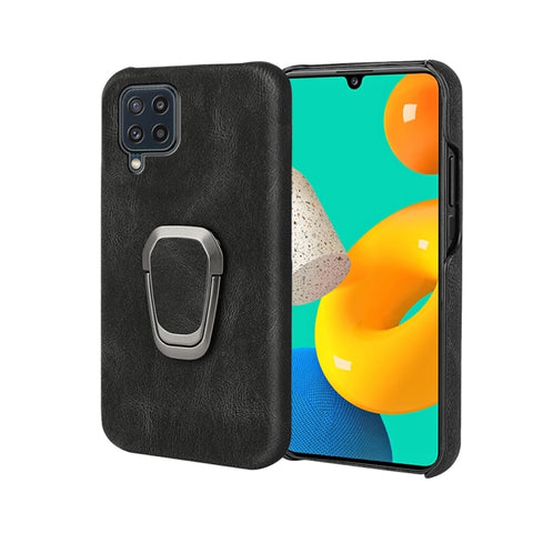 Ring Holder PU Phone Case For Samsung Galaxy M32, For Samsung Galaxy M32