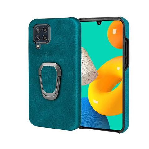 Ring Holder PU Phone Case For Samsung Galaxy M32, For Samsung Galaxy M32