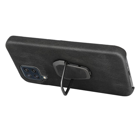 Ring Holder PU Phone Case For Samsung Galaxy M32, For Samsung Galaxy M32