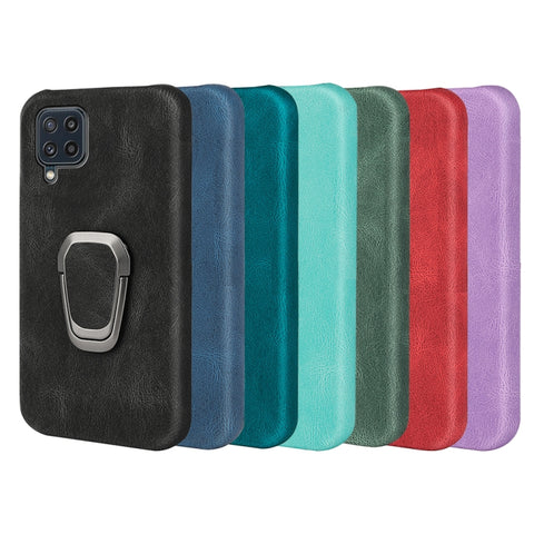 Ring Holder PU Phone Case For Samsung Galaxy M32, For Samsung Galaxy M32