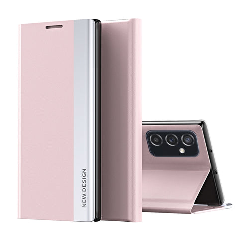 Side Electroplated Magnetic Flip Leather Case with Holder, For Samsung Galaxy A33 5G, For Samsung Galaxy A53 5G, For Samsung Galaxy A73 5G