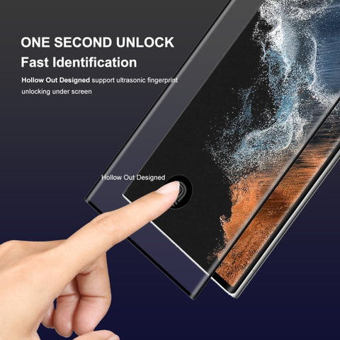 For Samsung Galaxy S22 Ultra ENKAY 3D Curved Full Heat Bending Tempered Glass Film, Open Hole Unlocking Version, 1pc, 2pcs, 5pcs