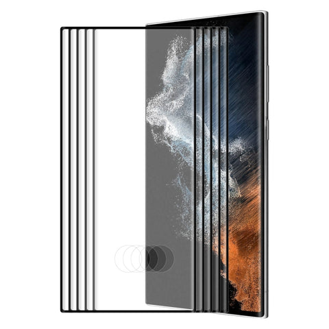 For Samsung Galaxy S22 Ultra ENKAY 3D Curved Full Heat Bending Tempered Glass Film, Open Hole Unlocking Version, 1pc, 2pcs, 5pcs
