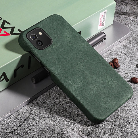 Ring Holder PU Phone Case For Samsung Galaxy A03 166mm, For Samsung Galaxy A03 166mm