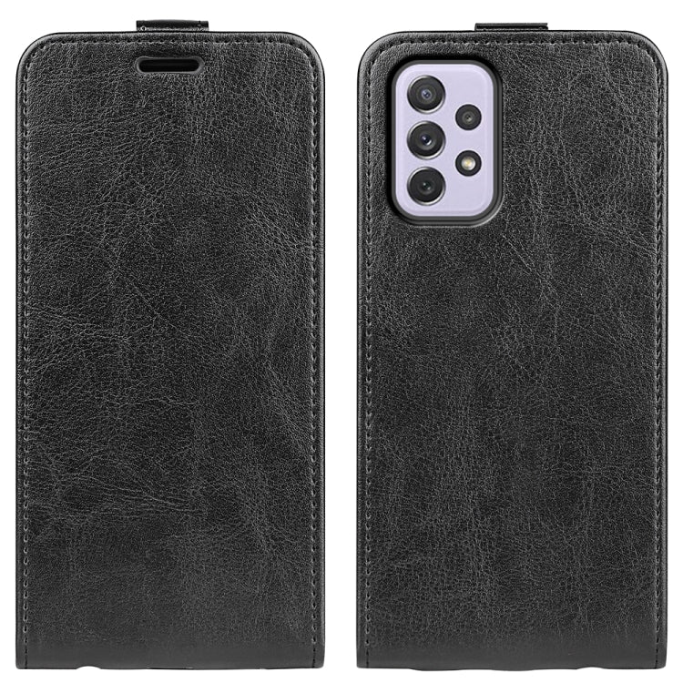 For Samsung Galaxy A73 5G R64 Texture Vertical Flip Leather Case, For Samsung Galaxy A73 5G
